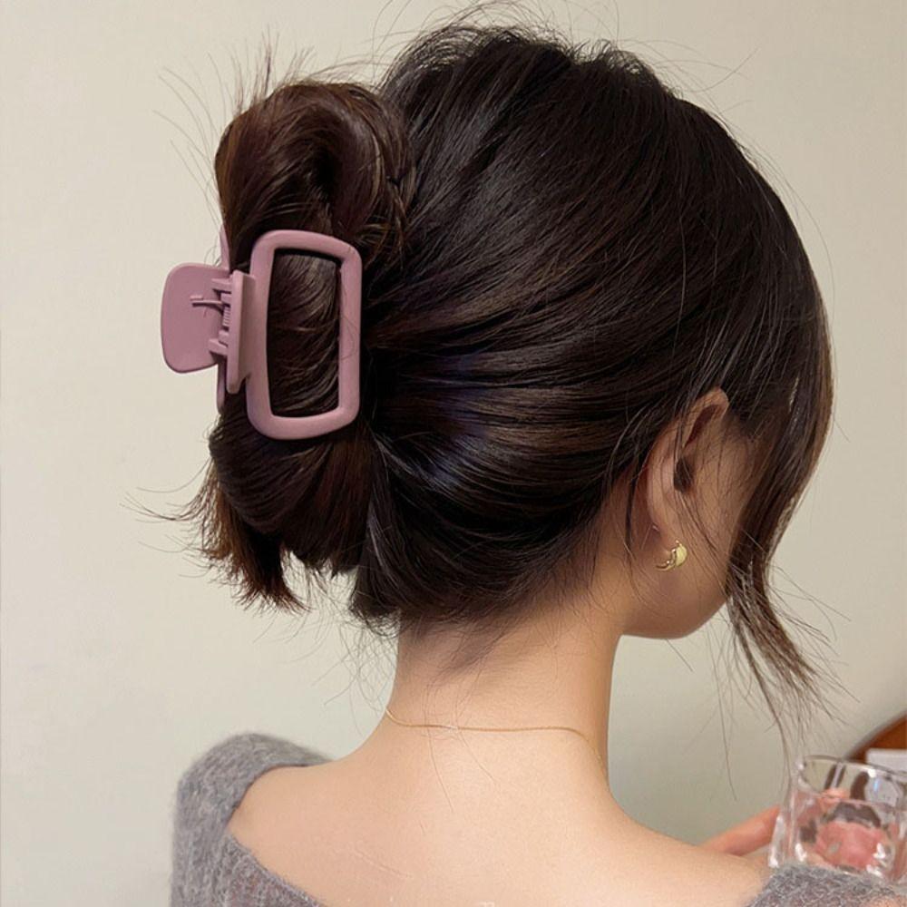 Нескользящие заколки-крабы для волос Матовые зажимы для волос Корейские аксессуары для волос Женщины Девушки