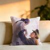 Pop Anime GGolden Kamuy Square DoubleSided printed Pillow Case Bedroom Bedside Pillow Sofa Cushion Cover