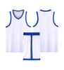 Student adult basketball jersey set men's and women's sports vest blue ball jersey narrow shoulder American game training jersey wholesale