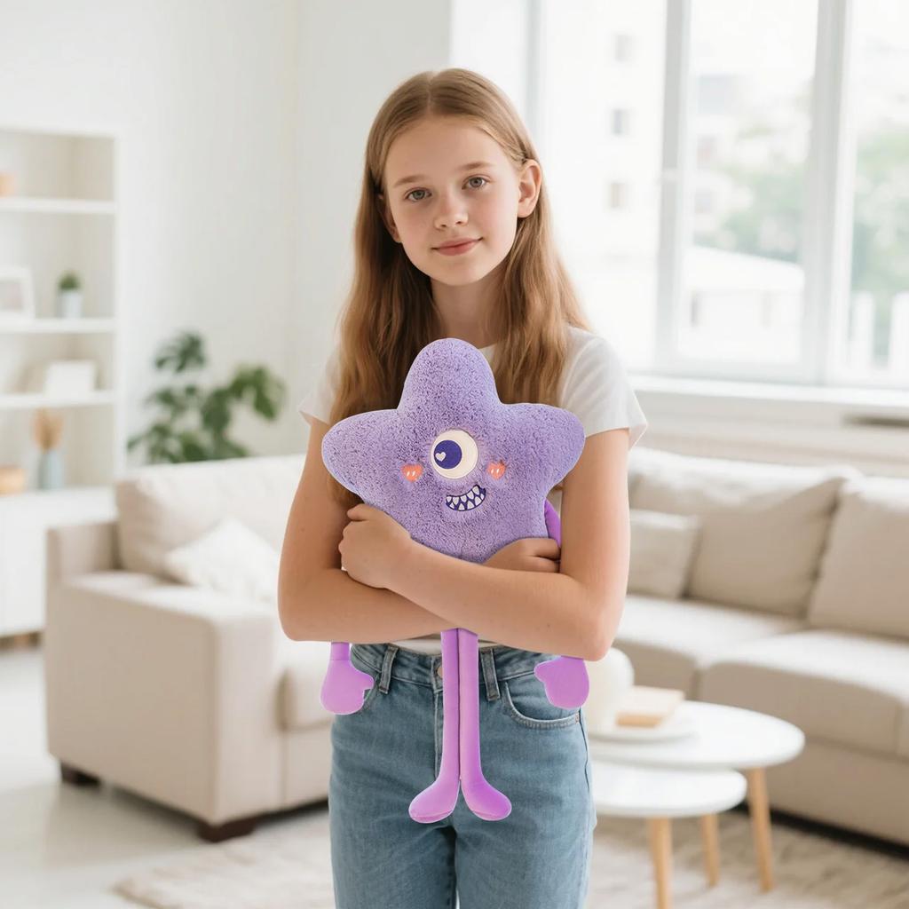 The Cute And Creative Star-Shaped Long-Legged Pillow Adds More Color To Your Life