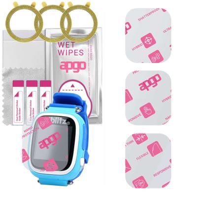 Защитное стекло apgo Ultra-Clear Hybrid, совместимое с детскими часами Xblitz Kids Watch GPS Love Me, гибкое наностекло, отличная замена закаленному стеклу, 