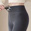 Winter Leggings High Waist Slim Butt Lifting Versatile Thickened Velvet Leggings Solid Color Warm Slimming Leggings
