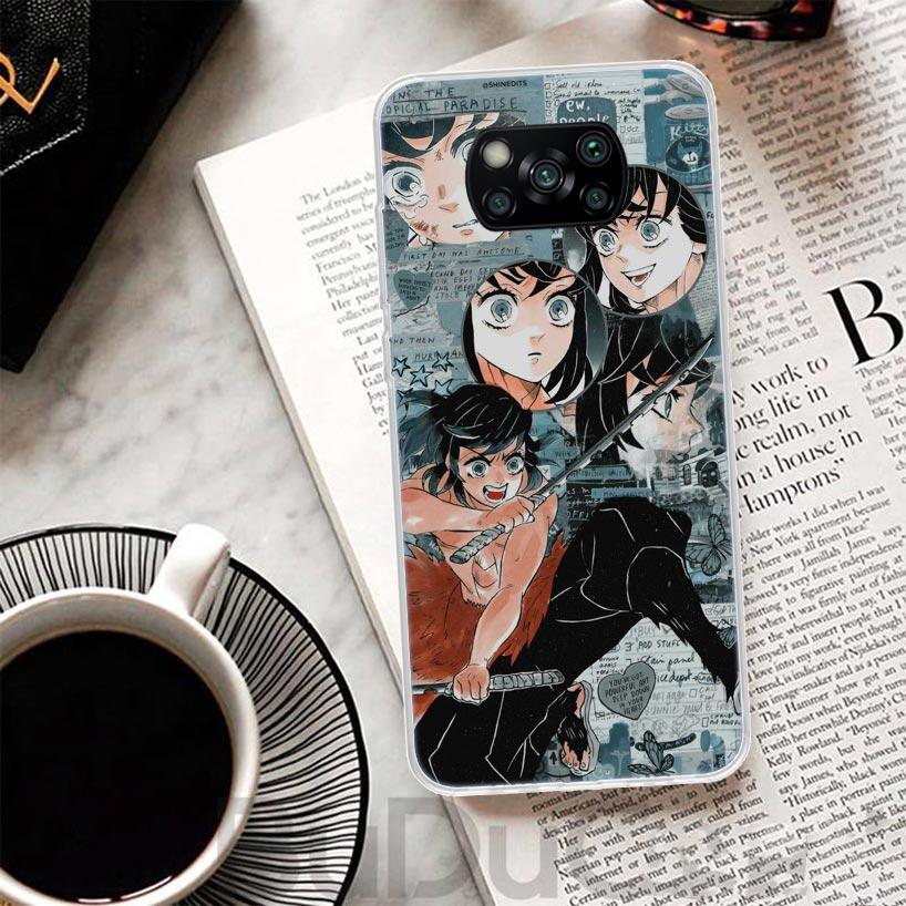 Чехол для телефона Demon Slayer Anime Kimetsu No Yaiba для Xiaomi Mi 11T 10T 9T Pro 11 Lite 12 12X 10 9 8 11i 6X 5X Ultra 5G Print