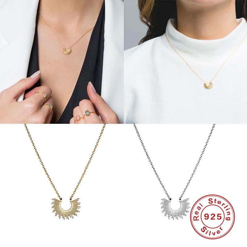 Ожерелье Plata De Ley 925 для женщин, цепочка типа C вокруг шеи, ошейники Para Mujer Bijoux Femme, винтажные ошейники