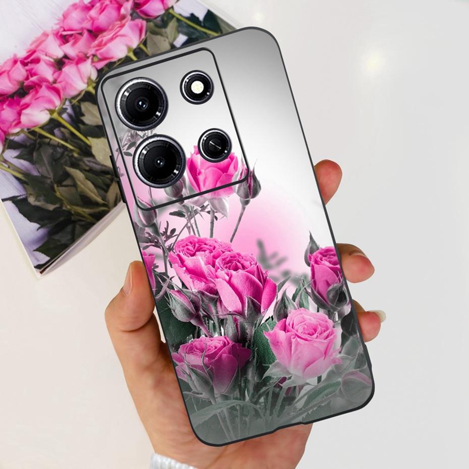 Модный Чехол-бабочка для телефона Infinix Note 30i Note30 Pro 2023 Мягкий Силиконовый ТПУ Задняя Крышка Для Infinix Note 30 Pro Note30i