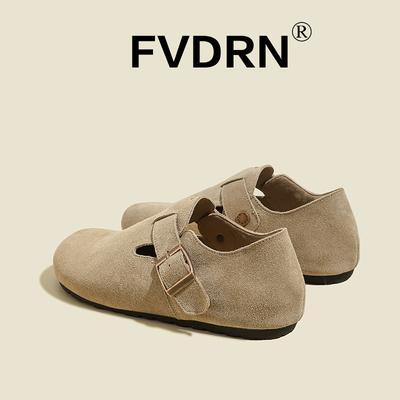 Внутренняя высота толстой подошвы увеличена, а новые кожаные туфли на толстой подошве, полностью закрывающие стопу, универсальны для женских одинарных туфель.