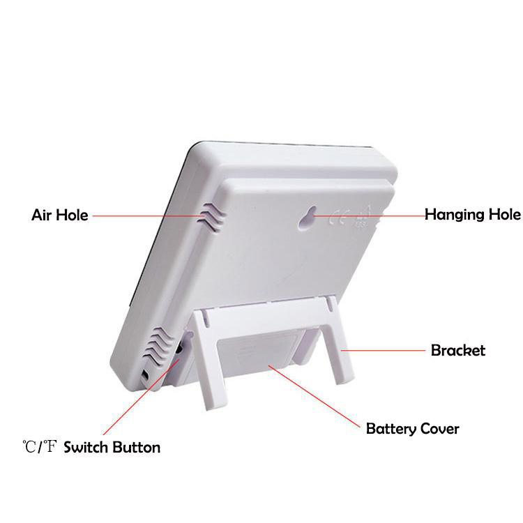 ЖК-цифровые настольные часы, бесшумный ночник, повтор, студенческий будильник, домашний декор, настольные часы с дисплеем календаря температуры и влажности