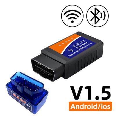 OBD2 сканер ELM327 автомобильный диагностический детектор инструмент для считывания кодов V1.5 WIFI Bluetooth OBD 2 для IOS Android инструменты для автоматического сканирования