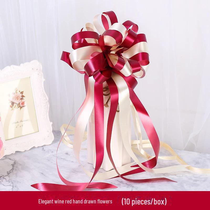 Wedding Car Ribbon & Floral Décor Set for Gifts and Room Layout