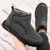 Men's Padded Lining Soft Thick Sole Heightened Outdoor Thickened Warm Lightweight Comfortable Stirrup Ground Cotton Shoes Snow Boots Cotton Shoes