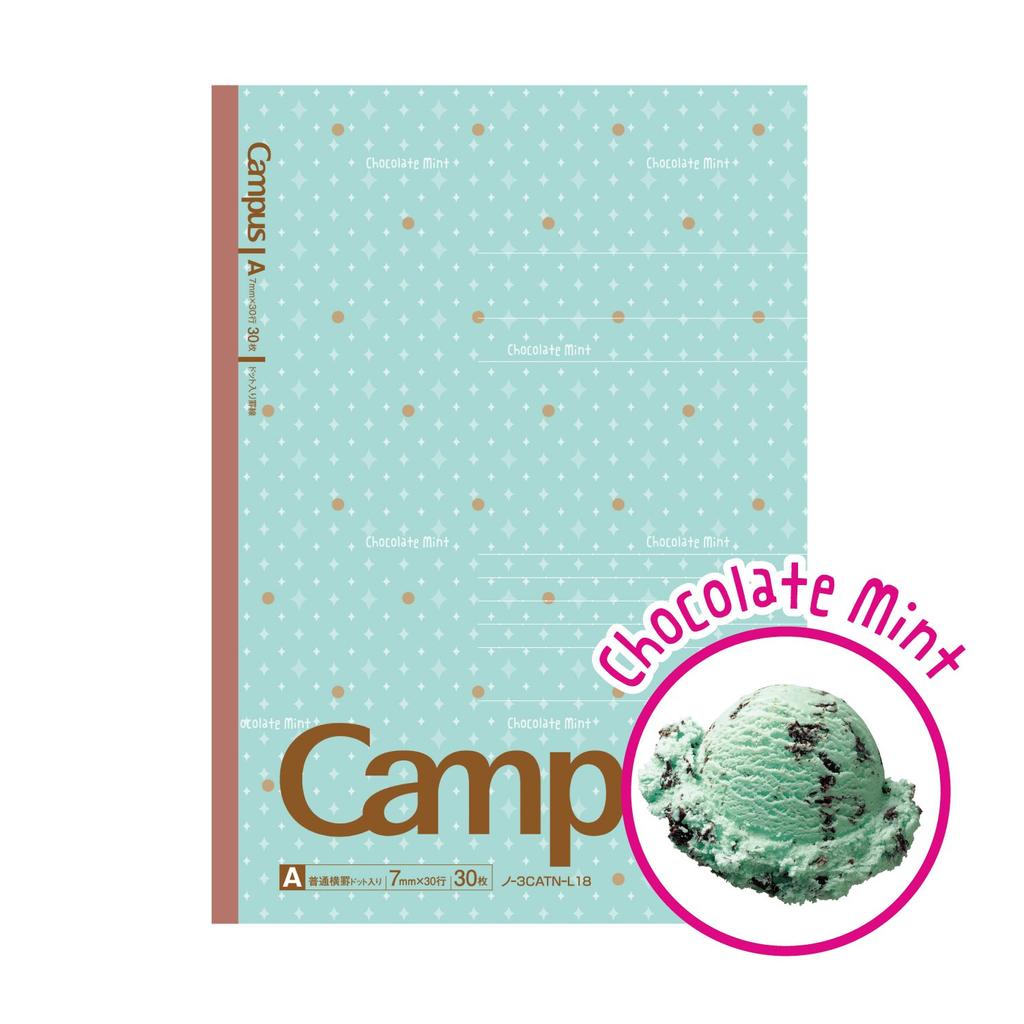 KOKUYO Note Campus Note Limited 31 Ice Cream 5 Color Pack Dotted A Line No-3CATN-L18X5