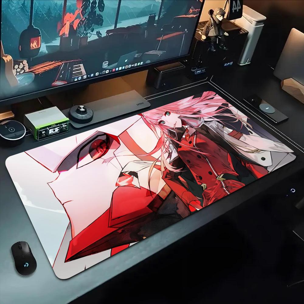 Zero Two Игровой коврик для мыши 500x1000 мм Большой коврик для мыши для геймера XL Резиновый Коврик для клавиатуры Отаку Настольный коврик для ноутбука