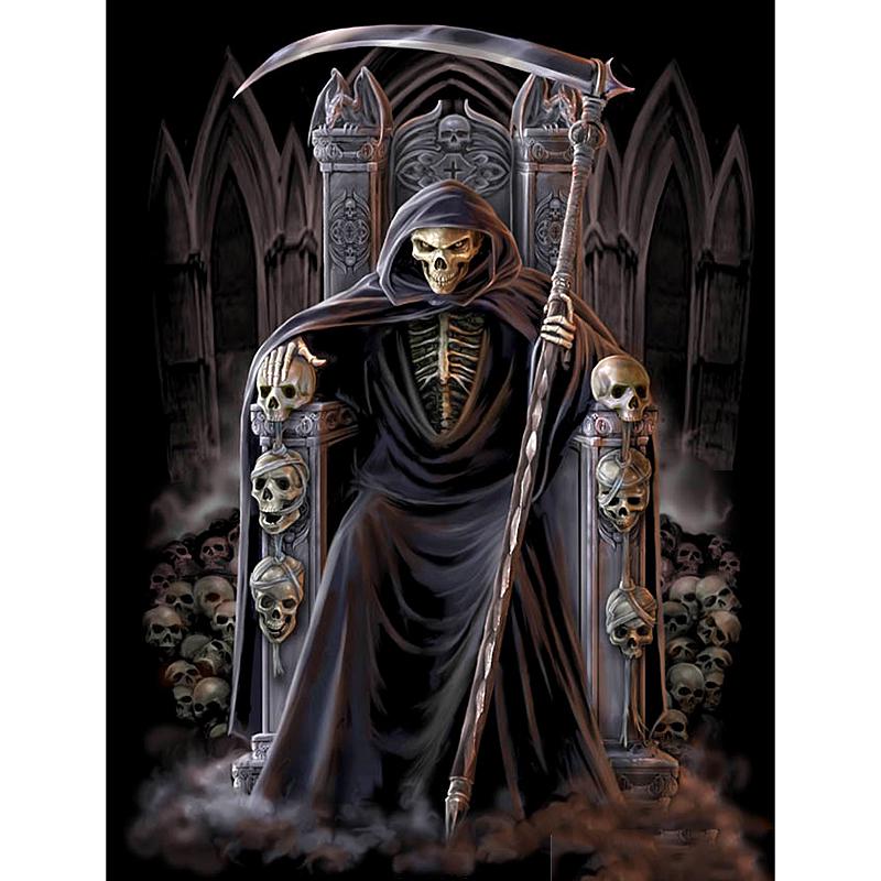 Full Round/Square 5D Diy Diamond Painting Terrible Death Embroidery Full Lay Cross Stitch Kits Home Decor Handmade Gift