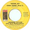 7inch Record JOHNNIE TAYLOR - Doing My Own Thing STA0122 Stax 1972 US Soul/Funk Used