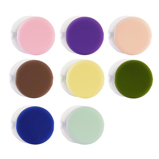 5 шт./компл. круглые яичные спонжи для макияжа, влажные и сухие, двойного назначения, BB-крем, пуховка, инструмент