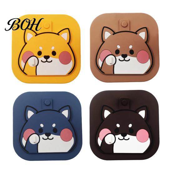 Cartoon Dog Floor Drain Cover Cover, Silicone Shower Tub Stopper with Drainage Lid Holes, Sewer Anti-Odor Deodorizing Mat for Bathroom Kitchen Laundry