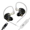 KZ ZS12 Pro 2 KZ Наушники Гибридные Игровые Наушники Проводные Наушники с Микрофоном Электронная Кроссоверная Плата HiFi Качество Звука USBBC Игровые