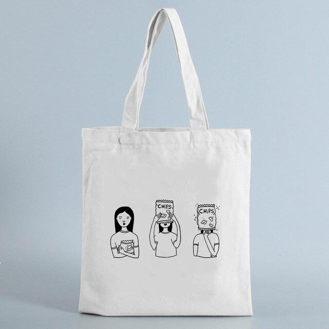 Study Girl Power Print Женская сумка для покупок Складная холщовая большая сумка Большая сумка для покупок Сумка для учителя Сумка для книг Экологичные дорожные сумки