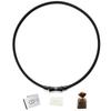 Colantotte TAO Necklace RAFFI Matte Black, Medium, Approx. 43cm, Includes Face Towel, Gift Bag, and Message Card