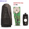 Jingyuqin Replacement Smart Remote Car Key Fob 3 Buttons 434MHZ With ID46/PCF7941 Chip For MG MG550 MG6