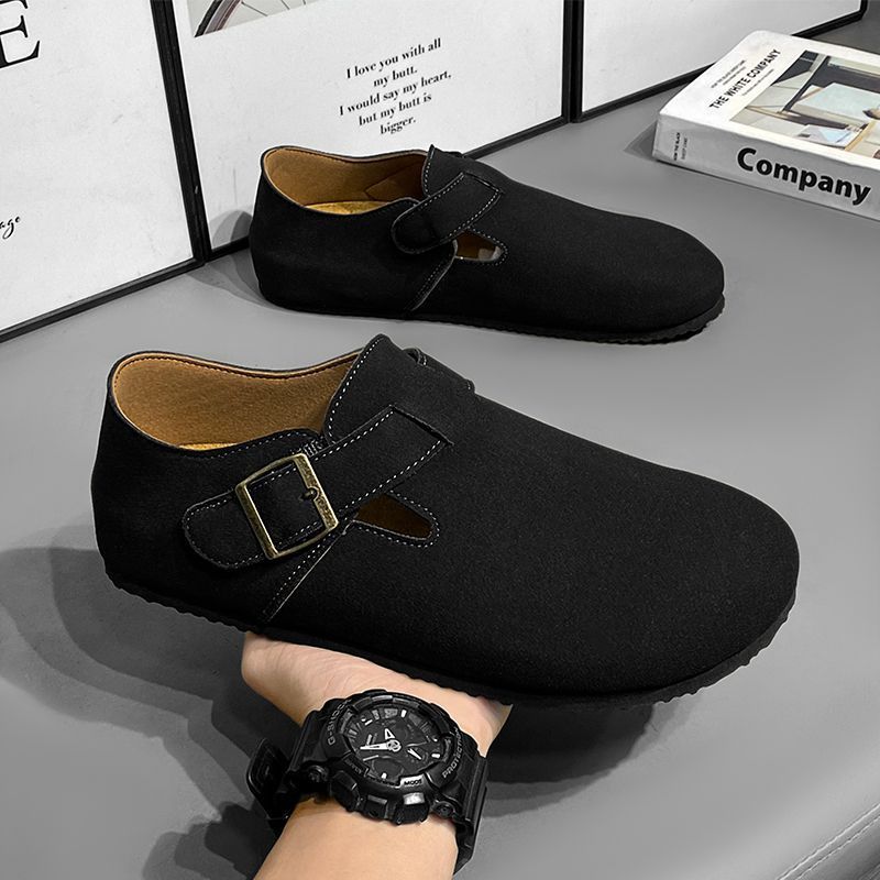 Мужские биркенштоки 2025 осень новая модная универсальная обувь-шлепанцы Doudou дышащая дезодорирующая низкие кеды для повседневной носки