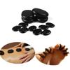 Windfulogo 12pcs Hot Massage Stone Set Natural Lava Basalt Warm Stone Spa Massage Stones Black