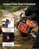 Gas Powered Chainsaw 508 mm 58CC 2.2kW 2 Stroke Engine Gas Chainsaw, for Wood Cutting, Tree Trimming & Land Clearing, Throttle-Synced Choke, Power
