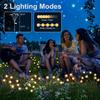 2 упаковки солнечных рождественских гирлянд для сада, 8 светодиодных светлячков, газонное освещение теплого белого цвета RGB для украшения двора, патио, дорожки