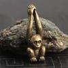 Brass Monkey Figurine Animal Statue Ornament Home Office Desk Decor Brass Monkey Figurine Animal Statue Ornament Home
