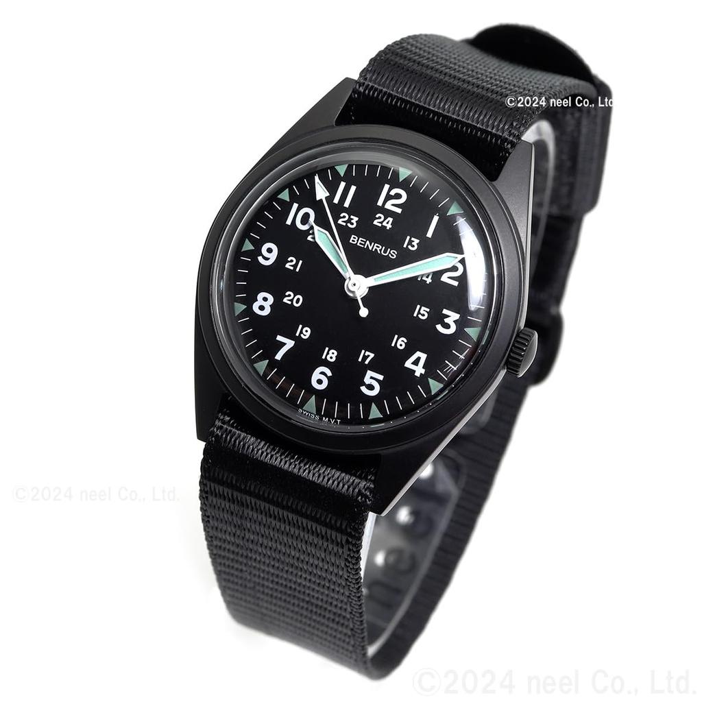 Watch Black [Benrus] DTU-2A-P-BKBK Men's