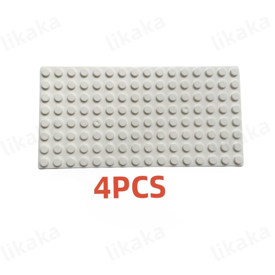 8*16 точек, пластиковые строительные блоки, 4 шт., базовые пластины, совместимые с городскими классическими игрушками, мини-блоки, базовые пластины, детали для детей