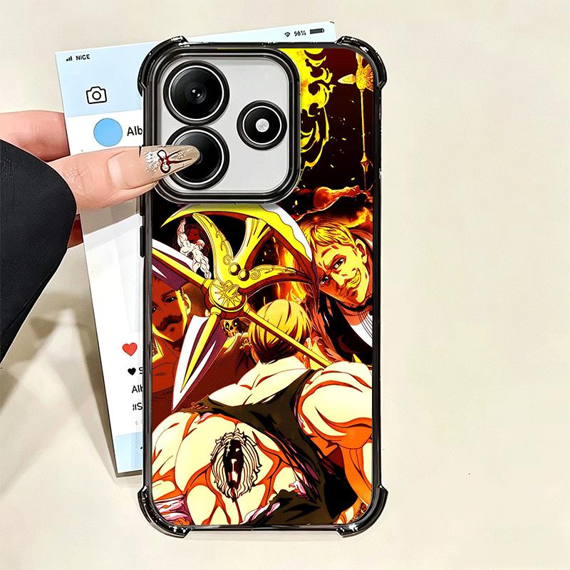 Семь Смертных Грехов Эсканор Мягкий Чехол Для Телефона Для Xiaomi Poco X7 X8 Pro Max X6 X5 X3 F8 Ultra F7 M8 M7 M5S Redmi 15C 15A 15 14C 1
