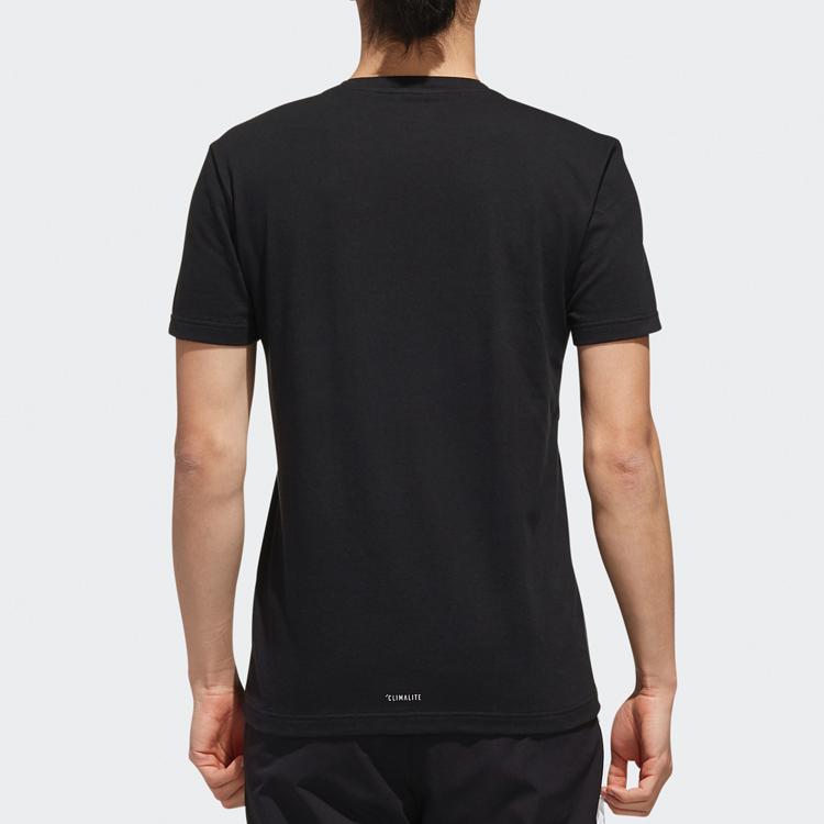 Adidas Neo T Shirts Men's Black Crew Neck Moderate Straight Fit EJ7081