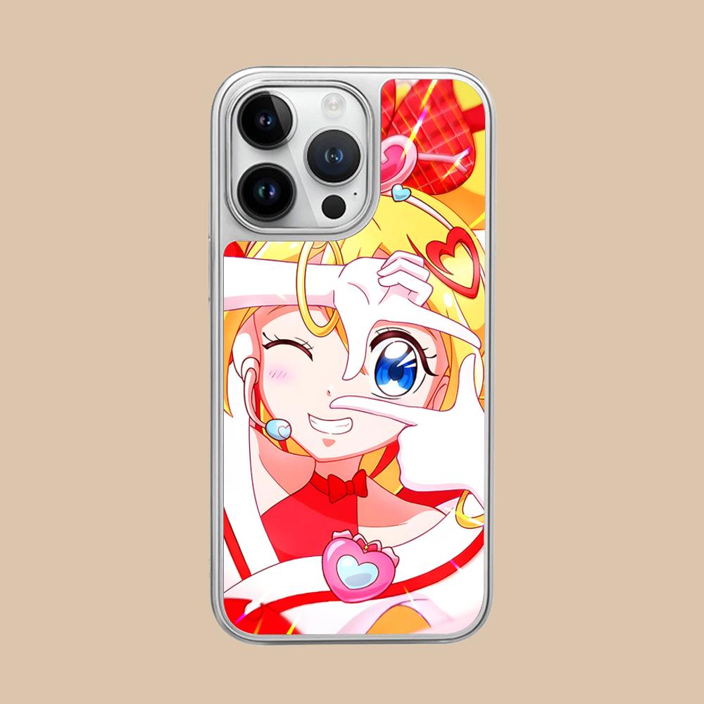 Чехол для мобильного телефона Sakura Uta Cure Idol с серебряным покрытием для iPhone 17 16 15 14 13 12 11 Air Pro Max Plus Цветная крышка