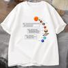Cosmic Solar System Planets Print Hip Hop Top Short Sleeve Summer Street Casual Tee Clothing Loose Oversized T Shirt Cotton Tops