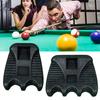 Pool Cue Holder Portable Weighted Cue Rest with Chalk Holder 4-Cues Billiard Cue Rack Mini Pool Stick Holder for Table