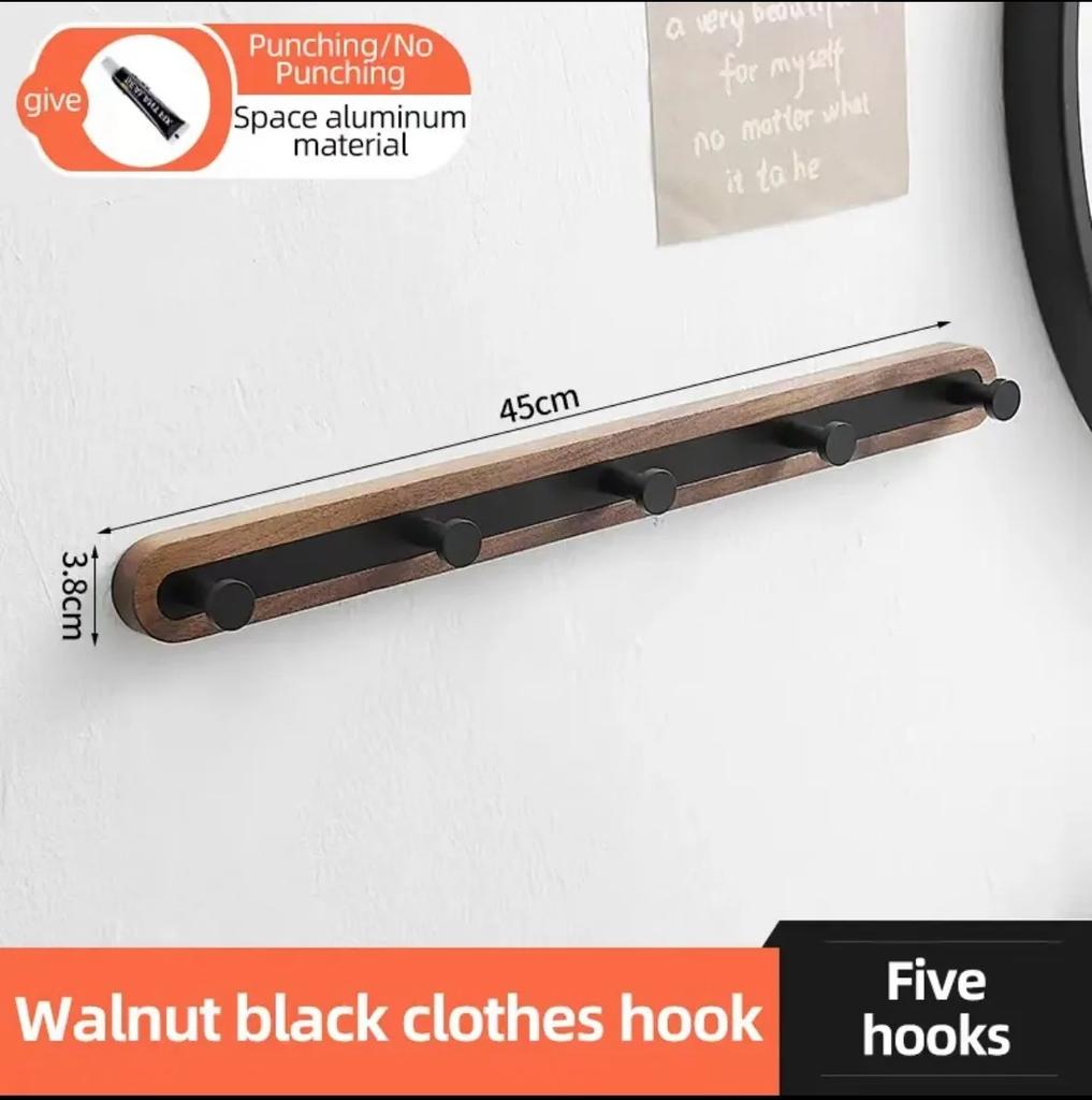 Деревянные крючки для одежды для ванной комнаты, держатель для полотенец, настенные, для двери примерочной, крючки для одежды сзади, ключ для прихожей, место для хранения головных уборов, без дырокола