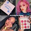 Тени для век Flash Водостойкая стойкая нелетучая пудра с мелкой текстурой 9-цветная красочная сияющая палитра теней для век Аксессуар для макияжа