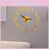 Элегантные настенные часы с цифрами, сделай сам, 3D зеркальная наклейка для стильного декора дома и офиса
