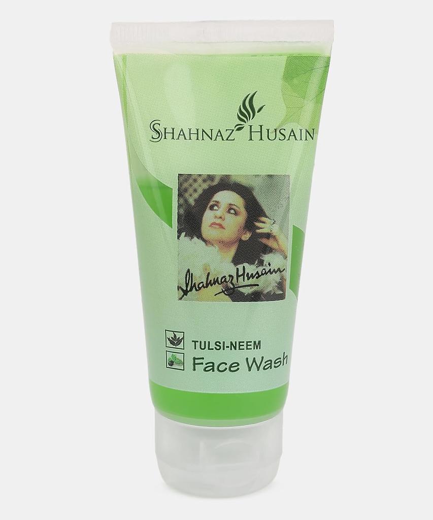 Shahnaz Husain Tulsi Neem Ayurvedic Herbal Face Wash 50 g Pack of 1 Gentle Cleansing Natural Fresh Skin Care Daily Use