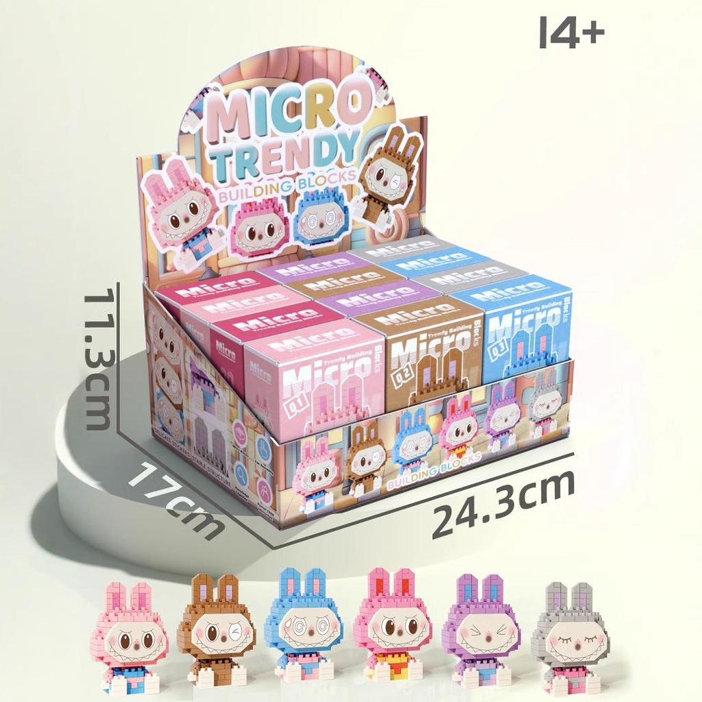 Handmade Cross-Border Doll Compatible with Lego Bricks: Street Stall Blind Box Building Blocks Educational Toy