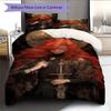 Elden Ring Woe Bedding Quilt Set Quilt Cover Pillowcase Home Decoration Birthday Gift (1 * duvet cover + 2 * pillowcase, without core)