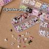 12 Grid Multiple Colors Bowknots Nail Art Charms Mini Adorable Line Bows Ties Resin Nail Decorations For Diy Earring Nail Suppli