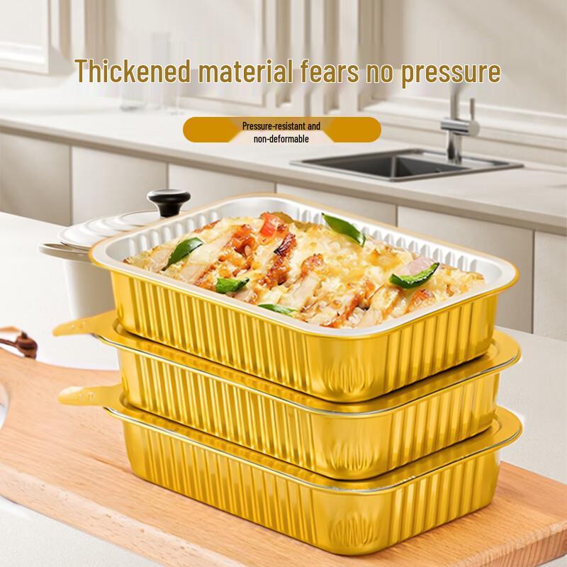Disposable Rectangular Aluminum Foil Food Container