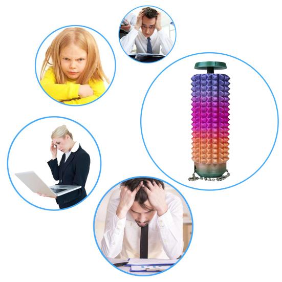 Брелок-шип для снятия тревоги, тихая сенсорная игрушка-непоседа уникальной формы барабана, брелок для снятия стресса