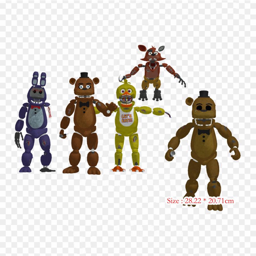 Fnaf Withered Freddy Five Nights At Freddy's 2 Freddy Fazbear's Pizz Iron-on Transfers For Clothing Tshirt Bag Heat Transfer Stickers Iron On Patches