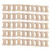 50pcs Wood Spools Polished Recyclable Retro Empty Spools Wooden Thread Spools for Crafts Arts