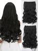 Women Super Long Curly Hair Big Wave Hair Extension A Piece of Net Seamless Wig Piece