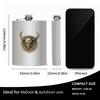 6 Oz Stainless Steel Hip Flask with Bull Totem Wine Pot Portable Hip Flask Travel Alcohol Liquor Bottle