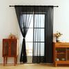 1/2 шт. Карманная вуаль для карниза, прозрачная занавеска для двери, шторы для гостиной, спальни, кухни, украшения